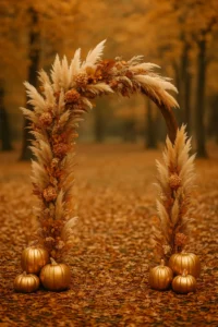 Décoration automnale élégante pour cérémonie laïque d’Halloween