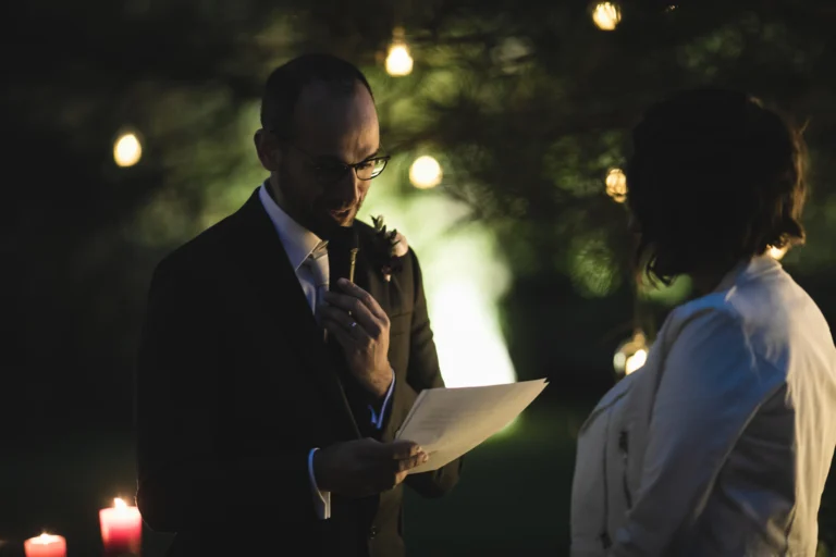 lecture de voeux mariage d'hiver